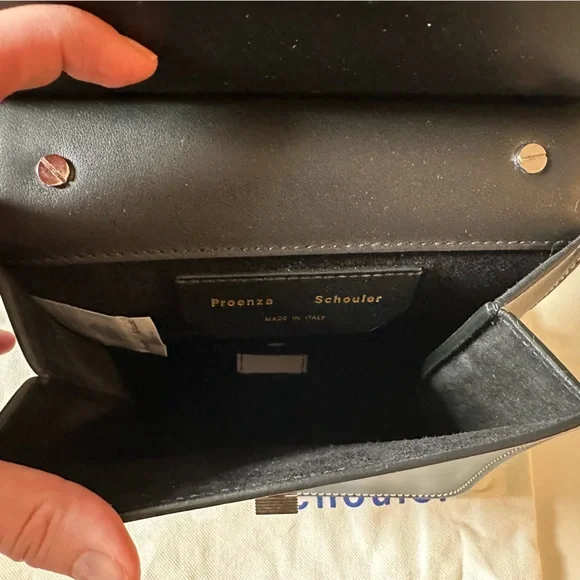 Proenza Schouler PS11 Convertible Box Bag Leather Black White NWT Auth - Picture 6 of 9